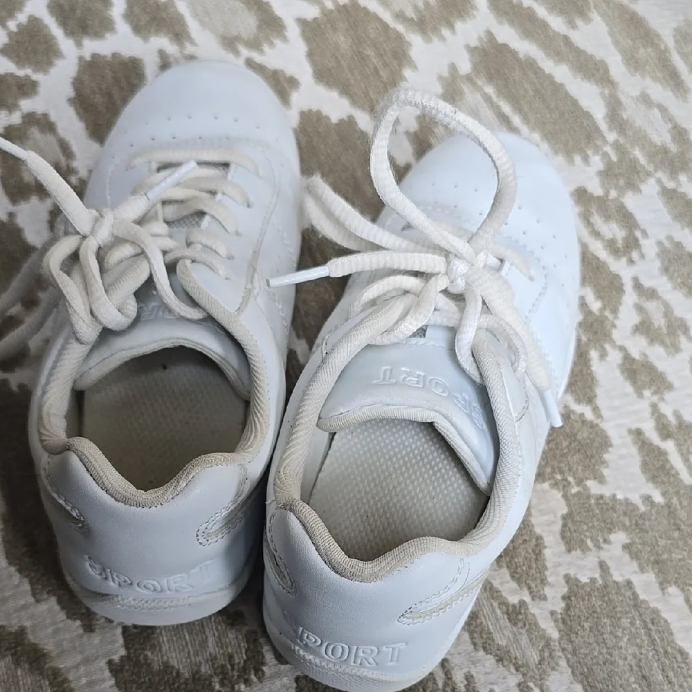 Kids White Sneakers - Picture 8 of 8